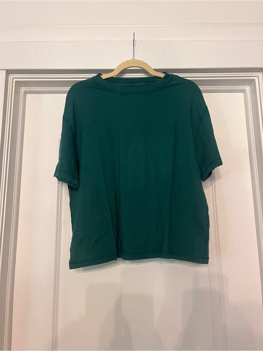 aerie Boxy Crewneck Relaxed Tee - Deep Teal
